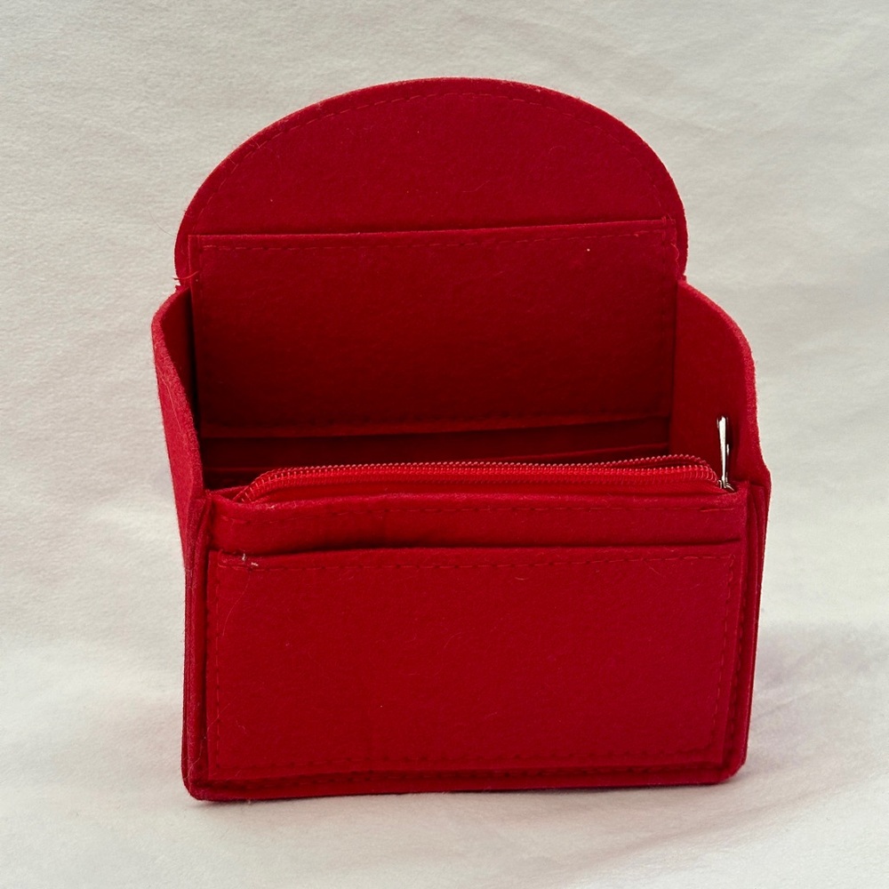 Louis Vuitton Palm Springs mini backpack felt bag insert - red (only)